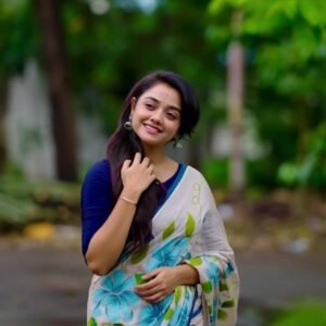 PREMIUM LINEN DIGITAL PRINT SAREE