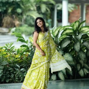 PREMIUM  LINEN DIGITAL PRINT SAREE