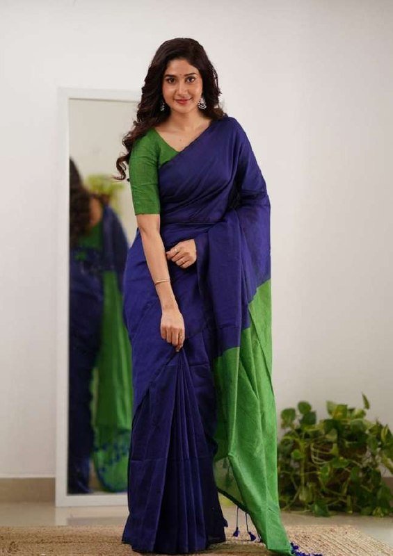 Soft Lilan Slab Saree with Rich Pallu & All-Over Jacquard Work - Image 3