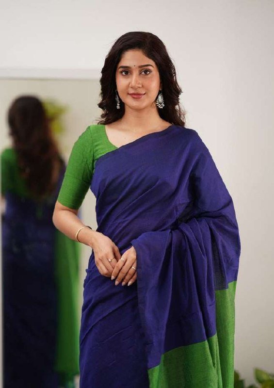 Soft Lilan Slab Saree with Rich Pallu & All-Over Jacquard Work